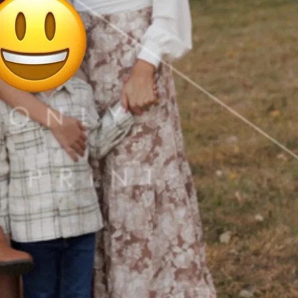 Altar'd State Cream and Brown Floral Maxi Skirt- LIKE NEW! - Picture 2 of 3